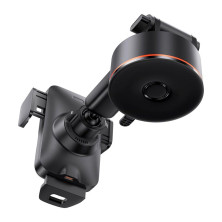 Бездротовий автомобільний зарядний пристрій Baseus Wisdom Auto Alignment Car Mount Wireless Charger Suction Base з технологією Qi 15W Чорний