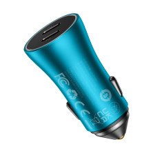 Автомобільний зарядний пристрій Baseus Golden Contactor Pro Dual Quick Charger Car Charger 40W 2Type-C Блакитний
