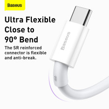 Кабель Baseus Superior Series Fast Charging Data Cable USB to Type-C 66W 11V 6A 2m Белый