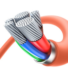 Кабель Baseus 0℃ Series Fast Charging Data Cable Type-C to Lightning PD 20W 1m Оранжевый