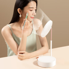 Макіяжне косметичне дзеркало з підсвічуванням Baseus Smart Beauty Series Lighted Makeup Mirror with Storage Box з ящиком для зберігання Білий