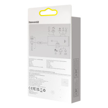 USB-хаб Baseus 6in1 Lite Series 6-Port Type-C HUB Adapter Type-C to USB3.0*2, Type-C*1, 4KHDMI, TF, SD  Черный