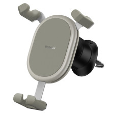 Автодержатель для телефона Baseus Stable Gravitational Car Mount Air Outlet в воздуховод Белый