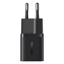 Мережевий зарядний пристрій Baseus GaN5 Mini Fast Charger 1C PD3.0 25W Type-C 3A + кабель Baseus Type-C to Type-C 100W 20V/5A 1м Чорний