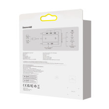 USB-хаб Baseus 4in1 Lite Series 4-Port Type-C HUB Adapter Type-C to USB3.0*4 кабель 1м Чорний