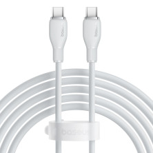 Кабель Baseus Pudding Series Fast Charging Data Cable Type-C to Type-C 100W 20V 5A 2m Белый