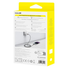 Кабель Baseus Display 2 Series Fast Charging Data Cable Type-C to Lightning PD 20W 2m Черный