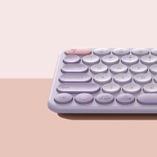 Клавіатура бездротова Baseus K01A Wireless Tri-Mode Keyboard 2.4G/BT1+BT2 Фіолетовий