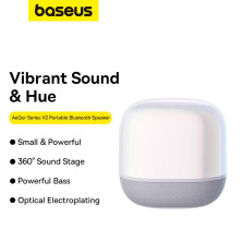 Портативна Bluetooth колонка Baseus AeQur V2 Білий