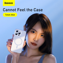 Чохол Baseus Crystal Magnetic Phone Case для iPhone 13 Pro 6.1" Прозорий