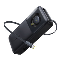 УМБ Baseus Free2Pull with Retractable Cable 20000mAh 65W с технологией QC3.0+PD3.0 и Type-C кабелем 60W Черный
