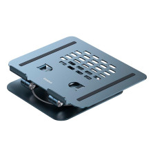 Подставка для ноутбука Baseus UltraStable Pro Series Rotatable and Foldable Laptop Stand на 3 шарнирах вращение 360° Серый