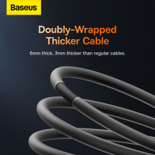 Кабель Baseus CoolPlay Series Fast Charging Data Cable USB to Type-C 100W 20V 5A 1m Чорний