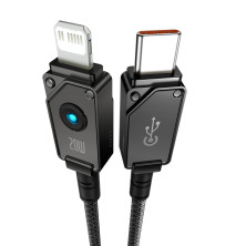 Кабель Baseus Unbreakable Series Fast Charging Data Cable Type-C to Lightning PD 20W 2m Черный