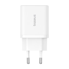 Мережевий зарядний пристрій Baseus Cube Fast Charger QC3.0+PD3.0 20W USB+Type-C 3A Білий