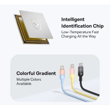 Кабель Baseus Discolor Series Fast Charging Data Cable USB to Type-C 100W 20V 5A 1m Чорний