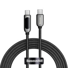 Кабель Baseus Display Series Fast Charging Data Cable Type-C to Type-C 100W 20V 5A 2m Черный