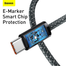 Кабель Baseus Dynamic Series Fast Charging Data Cable Type-C to Type-C 100W 20V 5A 2m Сірий