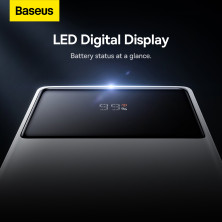 УМБ Baseus Star-Lord Digital Display 30000mAh 22.5W с технологией QC3.0+PD3.0 2USB+Type-C + Кабель USB to Type-C Белый