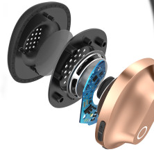 Беспроводные Bluetooth наушники Baseus Encok D01 Золотой