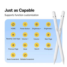 Стілус для iPad Baseus Writing 2 Series Plug-Type iP Active Wireless Version з LED індикаторами 10.5 годин Білий