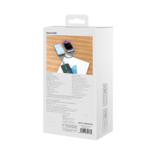 УМБ Baseus Comet Digital Display Fast Charge 10000mAh 22.5W 3A з технологією QC3.0+PD3.0 и iP 20W+Type-C 22.5W кабелем Блакитний