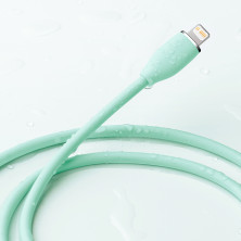 Кабель Baseus Jelly Liquid Silica Gel Fast Charging Data Cable Type-C to Lightning PD 20W 1.2m Зелений