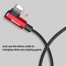 Кабель Baseus MVP Elbow Cable USB to Lightning 2A 1m Красный