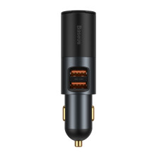 Автомобільний зарядний пристрій Baseus Share Together Fast Charge Car Charger 120W 2USB + 1 Прикурювач Сірий