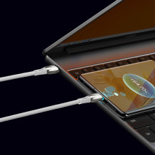 Кабель Baseus Glimmer Series Fast Charging Data Cable Type-C to Type-C 100W 20V 5A 2m Белый