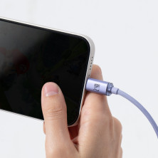Кабель Baseus Crystal Shine Series USB to Lightning 2.4A 1.2m Фиолетовый