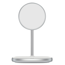 Беспроводное зарядное устройство Baseus Swan Magnetic с функцией MagSafe и Qi 15W Белый