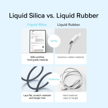 Кабель Baseus Jelly Liquid Silica Gel Series Fast Charging Data Cable USB to Type-C 100W 20V 5A 2m Чорний