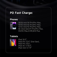 Кабель Baseus MVP 3 Series Fast Charging Data Cable Type-C to Lightning PD 20W 2m Черный