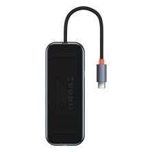 USB-хаб Baseus 6in1 AcmeJoy 6-Port Type-C HUB Adapter Type-C to USB3.0*2, USB2.0*1, Type-C*1, 4KHDMI, RJ45 Серый