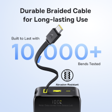 УМБ Baseus EnerFill FC51 Bipow2 Pro 20000mAh 22.5W 2.4A с технологией QC3.0+PD3.0 та Type-C кабелем 22.5W Черный