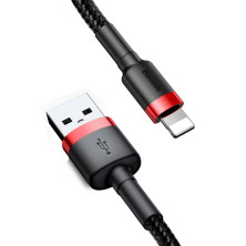 Кабель Baseus Cafule Cable USB to Lightning 2A 3m Черно-Красный
