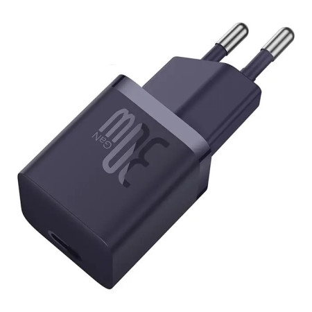 Сетевое зарядное устройство Baseus GaN5 Fast Charger 1C PD3.0 30W Type-C 3A Фиолетовый