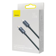 Кабель Baseus Crystal Shine Series Fast Charging Data Cable Type-C to Lightning PD 20W 1.2m Чорний