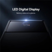 УМБ Baseus Star-Lord Digital Display 10000mAh 30W з технологією QC3.0+PD3.0 2USB+Type-C + Кабель USB to Type-C Чорний