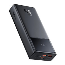 УМБ Baseus Star-Lord Digital Display 20000mAh 65W 6A з технологією QC3.0+PD3.0 2USB+Type-C + Кабель USB to Type-C Чорний