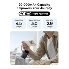 УМБ Baseus EnerFill FC31 Qpow3 Dual-Cable 20000mAh 22.5W с технологией QC3.0+PD3.0 и iP 20W+Type-C 22.5W кабелем Черный