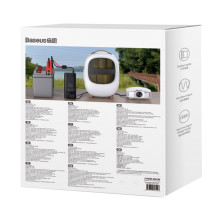 Автомобильный инвертор Baseus Super Si Inverter 500W (220V CN/EU) 2Розетки+USB+Type-C 3A с технологией QC3.0+PD3.0 Черный