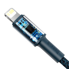 Кабель Baseus High Density Braided Fast Charging Data Cable Type-C to Lightning PD 20W 2m Синій