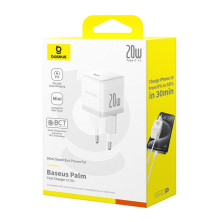 Сетевое зарядное устройство Baseus Palm Fast Charger 1C PD3.0 20W Type-C 3A Белый