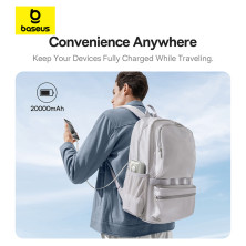 УМБ Baseus Free2Pull with Retractable Cable 20000mAh 65W з технологією QC3.0+PD3.0 та Type-C кабелем 60W Сірий