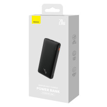 УМБ Baseus Airpow Fast Charge 10000mAh 20W 3A з технологією QC3.0+PD3.0 USB+Type-C + Кабель USB to Type-C Чорний