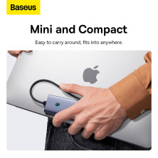 USB-хаб Baseus 4in1 UltraJoy 4-Port Type-A HUB Adapter Type-A to USB3.0*4 Сірий