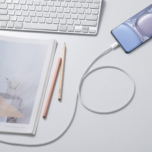 Кабель Baseus Dynamic Series Fast Charging Data Cable Type-C to Type-C 100W 20V 5A 2m Білий