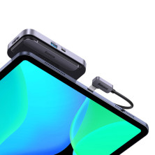 USB-хаб Baseus 4in1 PadJoy 4-Port Type-C HUB Adapter Type-C to USB3.0*1, Type-C*1, 4KHDMI, AUX Серый
